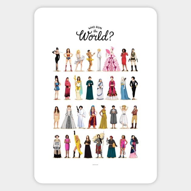 Who Run The World Sticker by Nour Tohme